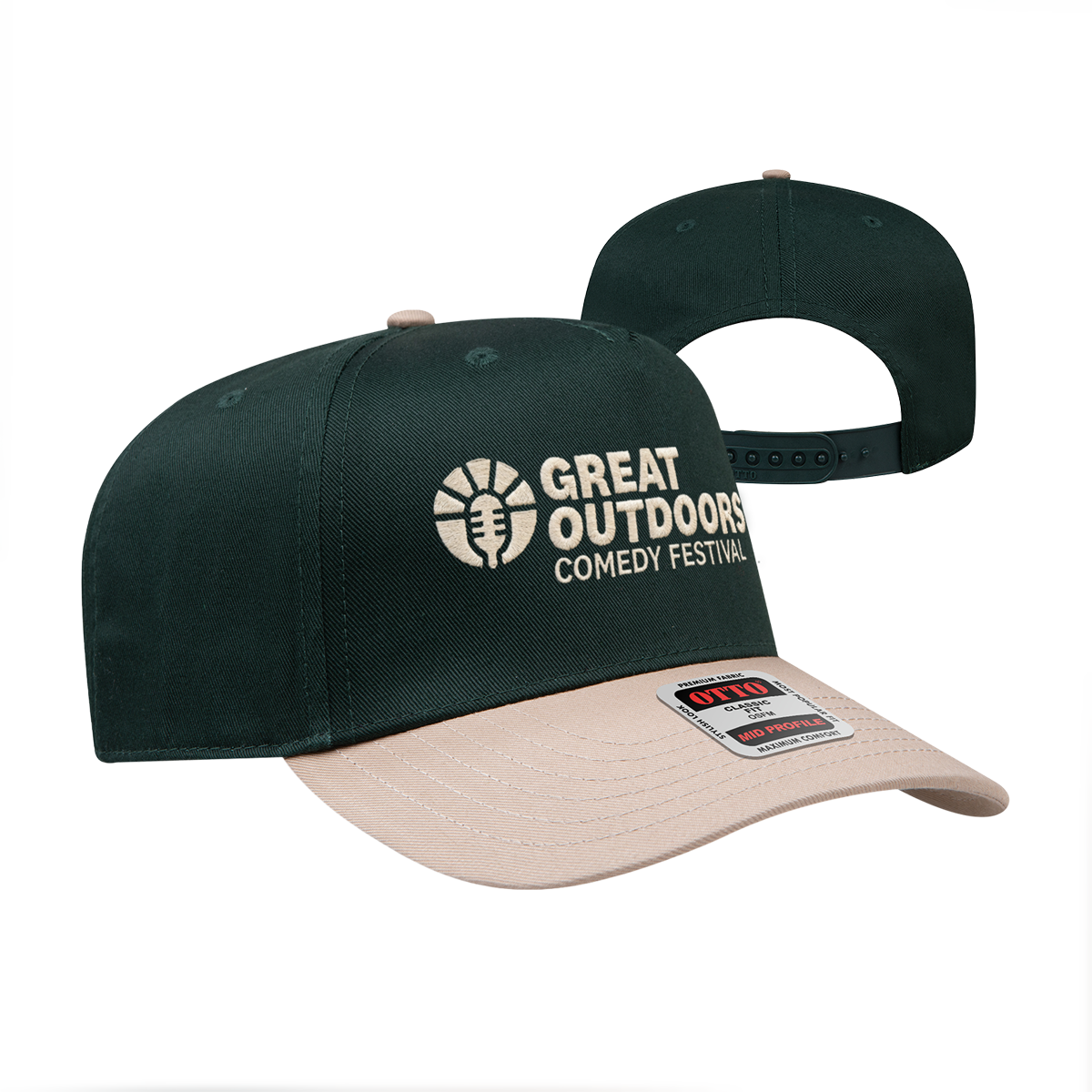 Logo Two Tone Cap - Green/Khaki